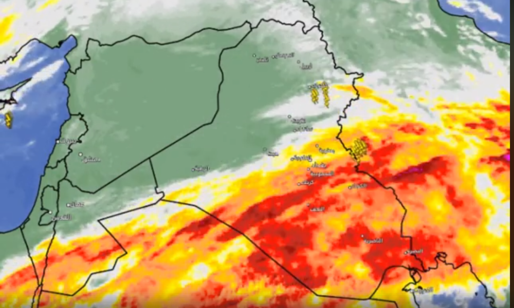 خارطة الطقس..حسب الارصاد الجوية